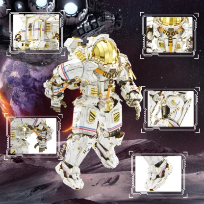 Piececool 3D Metal Puzzles Taikonaut Model Kits Jigsaw Toys for Adult Brain Teaser DIY Set for Home Decoration Birthday Gifts - Image 6