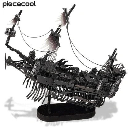 Piececool 3D Metal Puzzles Gifts Abyssal Ghost Pirate Ship Model Building Kits DIY Toys for Birthday and Christmas