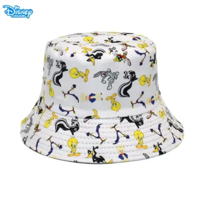 Disney Mickey Mouse Children's Cap Girls Fashion Bucket Hat Donald Duck Men Women Travel Panama Hat Outdoor Sun Hat Gifts - Image 5