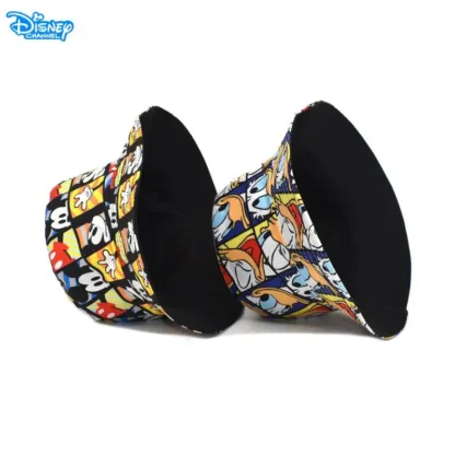 Disney Mickey Mouse Children's Cap Girls Fashion Bucket Hat Donald Duck Men Women Travel Panama Hat Outdoor Sun Hat Gifts - Image 3