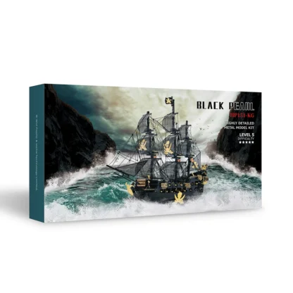 Piececool 3D Metal Puzzles The Black Pearl Jigsaw Assembly Model Kits Diy Pirate Ship for Adult Birthday Gifts for Teens - Image 4