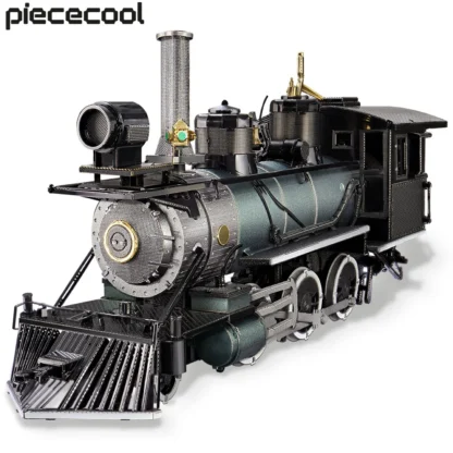 Piececool Puzzle 3d Metal Mogul Locomotive 282Pcs Assembly Model Building Kit DIY Toys for Adult