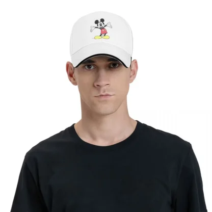 Mickey Mouse Baseball Caps For Men Women Casquette Headwear For Daily Activities Adjustable - Image 3