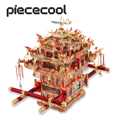 Piececool 3D Metal Puzzle DIY Model Kits Bridal Sedan Chair Jigsaw Building Kits Toys for Teen Birthday Gifts