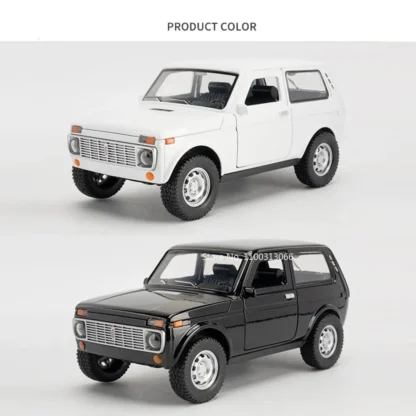 Big 1/18 Russia Lada Niva Model Car Toys Alloy Diecast Doors Can Opened SUV Models Rubber Tires Off-road Friend Birthday Gift 6