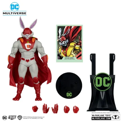 100% Original Mcfarlane Toys DC Multiverse 7in - Captain Carrot(Glow In The Dark)(Gold Label) Model Action Character Doll 3