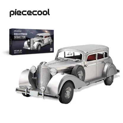 Piececool 3D Metal Puzzles Bulletproof Sedan 770k DIY Set Cars Model Jigsaw Toy for Brain Teaser Christmas Gifts 1