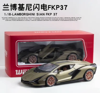 1:18 Lamborghinis SIAN FKP37 Supercar Car Model DieCast Alloy Boys Toys Cars Diecast Toy Collectibles Kids Car A245 2