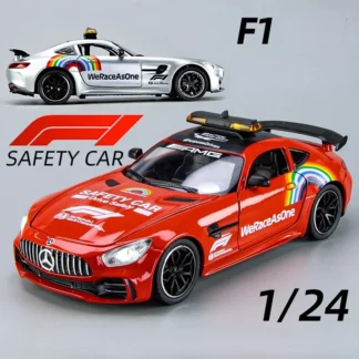 1:24 Mercedes-Benz GTR F1 safety car Alloy Model Scale Car Diecast Metal Sound＆Light Collecties Children Toy Vehicles Gift C382 1