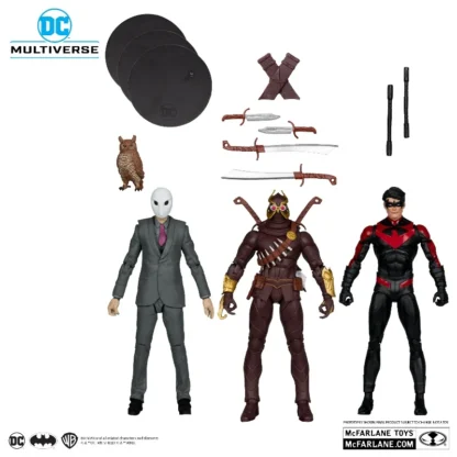 2024 Dc Mcfarlane 7in 3pk - Talon & Nightwing & Owl (Batman: Court Of Owls) Multiverse (Gold Label) Figurine Decor Doll Toy Gift 2