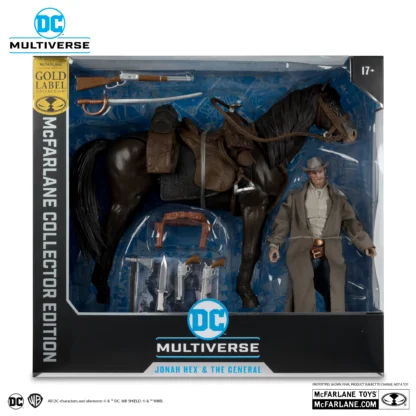 Mcfarlane Toys DC Multiverse Collector Edition 2-pack #1 Jonah Hex With The General (gold Label) Action Figures Original Model 6