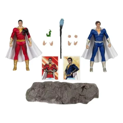 McFarlane Toys DC Multiverse Shazam & Freddie Freeman 2-pack 7'' Action Figures Model Garage Kits Original Doll Collection Gift 2