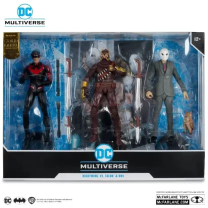 2024 Dc Mcfarlane 7in 3pk - Talon & Nightwing & Owl (Batman: Court Of Owls) Multiverse (Gold Label) Figurine Decor Doll Toy Gift 6