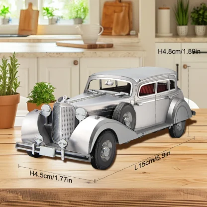 Piececool 3D Metal Puzzles Bulletproof Sedan 770k DIY Set Cars Model Jigsaw Toy for Brain Teaser Christmas Gifts 6