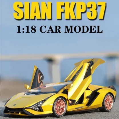 1:18 Lamborghinis SIAN FKP37 Supercar Car Model DieCast Alloy Boys Toys Cars Diecast Toy Collectibles Kids Car A245 1