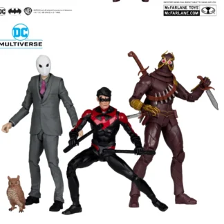 2024 Dc Mcfarlane 7in 3pk - Talon & Nightwing & Owl (Batman: Court Of Owls) Multiverse (Gold Label) Figurine Decor Doll Toy Gift 1