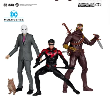 2024 Dc Mcfarlane 7in 3pk - Talon & Nightwing & Owl (Batman: Court Of Owls) Multiverse (Gold Label) Figurine Decor Doll Toy Gift 1