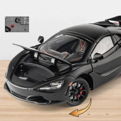 1:24 McLaren 720S Alloy Racing Car Model Diecast Metal Sports Car Model Simulation Sound And Light Collection Childrens Toy Gift 4