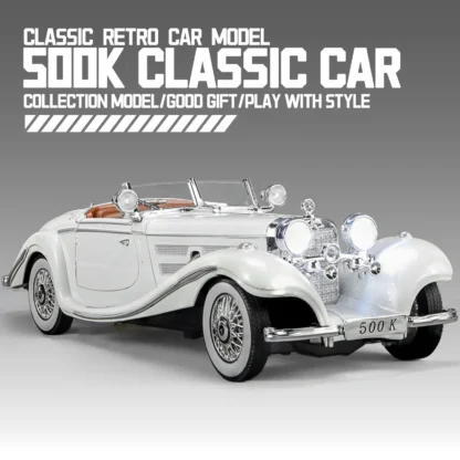 1:24 Alloy Vintage Car Model, Classic for 500K and CLK-GTR Series, Suitable for Youth Collection and Display 2