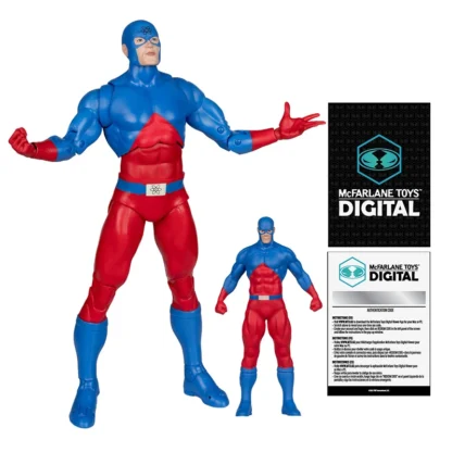 100% Original Mcfarlane Toys The Atom Ray Palmer Figure Action Digital Collectible The Silver Age DC Multiverse 18cm Doll 4