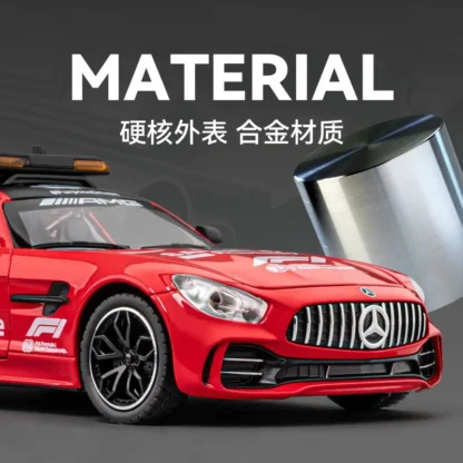 1:24 Mercedes-Benz GTR F1 safety car Alloy Model Scale Car Diecast Metal Sound＆Light Collecties Children Toy Vehicles Gift C382 4