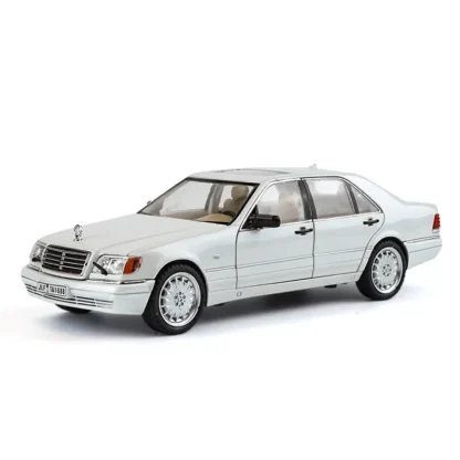 1:24 Mercedes-Benz W140 320SEL High Simulation Diecast Car Metal Sound Light Alloy Model Car Children's Toys Collection Gifts 6