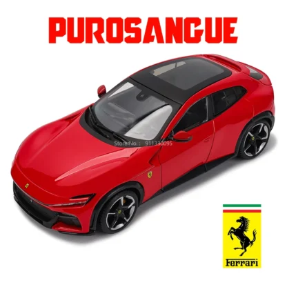 Bburago 1:24 Scale NEW Ferrari Purosangue Alloy Luxury Vehicle Diecast Cars Model Toy Collection Gift 1