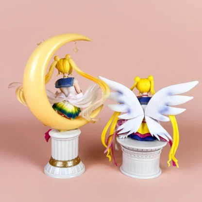 Kawaii Sailor Moon Figures Anime Cute Tsukino Usagi Model Moon Cartoon Statue Hobby Toy Dolls Collection Boys Girls Xmas Gift 2