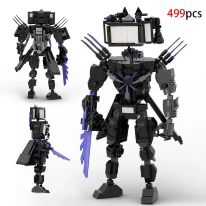 Skibidi Toilet Builing Blocks Titan Clock Man 3.0 Great Sword TV Man Bricks DIY Moddel Toys For Adults Kids Gift Toys 6