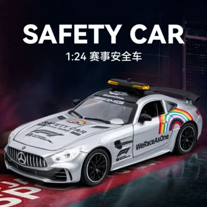 1:24 Mercedes-Benz GTR F1 safety car Alloy Model Scale Car Diecast Metal Sound＆Light Collecties Children Toy Vehicles Gift C382 2