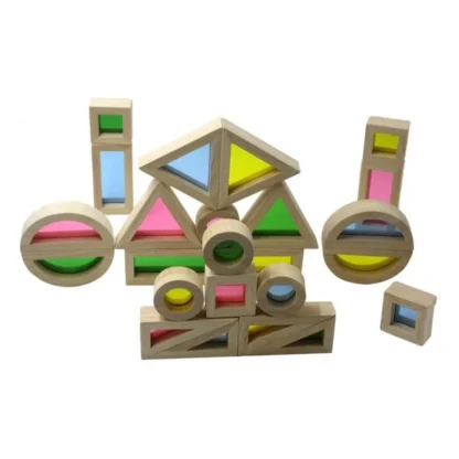 Montessori rainbow building blocks baby early education creative intellectual wooden Toys For Children Birthday Gift - Image 5