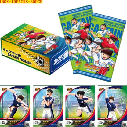 New Captain Tsubasa Cards Anime Movie Series 2022 World Cup Commemorative Rare Limited Collection Cards Children Game Toys Gifts