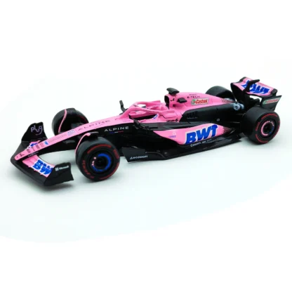 Bburago 1:43 BWT Alpine F1 Team 2023 A523 Bahrain #10 #31 Pink/Flat Racing Formula Car Static Simulation Diecast Alloy Model Car - Image 2