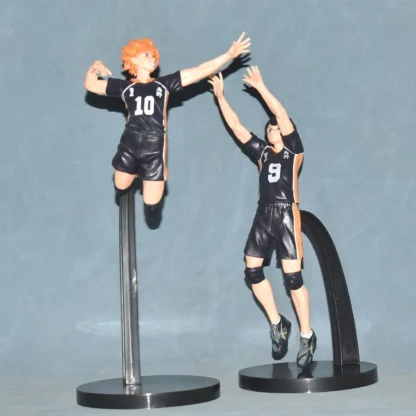 Anime Haikyuu Tobio Kageyama Shoyo Hinata Figure National Competition Net Jumping Pose 1/8 Model Toy Gift Aciton Figure 26cm - Image 3