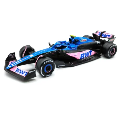 Bburago 1:43 BWT Alpine F1 Team 2023 A523 Bahrain #10 #31 Pink/Flat Racing Formula Car Static Simulation Diecast Alloy Model Car - Image 3