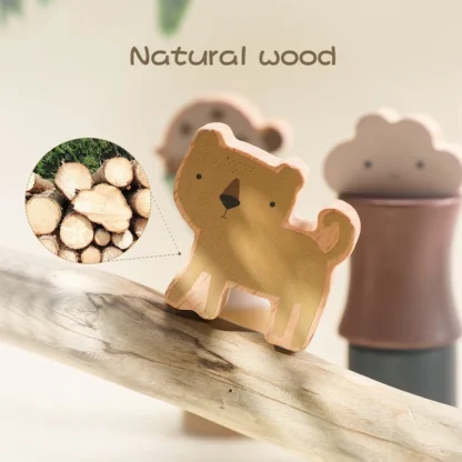 Kid Montessori Toy Wooden Animal Balance Blocks Board Game Educational Balance Ability Stacking Building High Block Constructor - Image 3