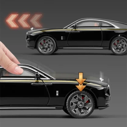 1:24 Rolls Royce Spectre Alloy New Energy Car Model Diecasts Metal Luxy Car Vehicles Model Simulation Sound Light Kids Toys Gift - Image 5