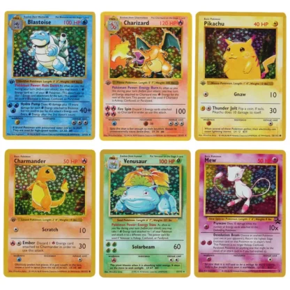 151Pcs/Box Pokemon Flash Cards Limited Edition Charizard Blastoise Venusaur pikachu 1996 First generation Collection Cards - Image 2