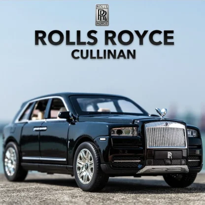 1:24 Rolls Royce Cullinan Alloy Car Model Large Size Simulation SUV Metal Car Model Pull Back Scale Miniatur