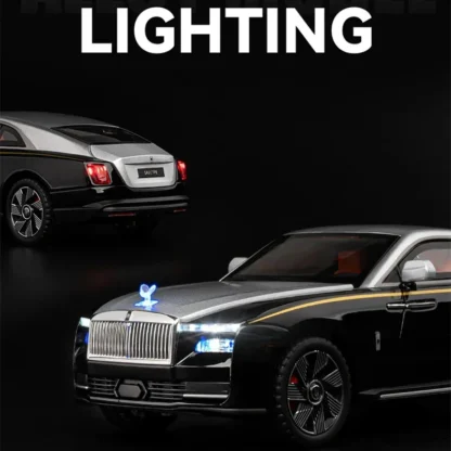 1:24 Rolls Royce Spectre Alloy New Energy Car Model Diecasts Metal Luxy Car Vehicles Model Simulation Sound Light Kids Toys Gift - Image 3