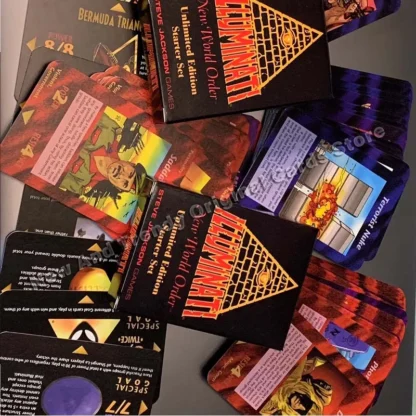 1995,1998 Illuminati: New World Order Board Game Card Collectible Prophecy Cards Toy Holiday Gift - Image 4