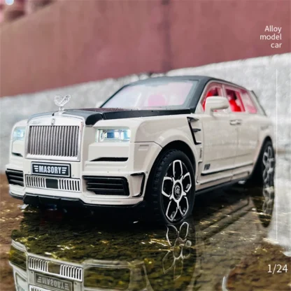 1:24 Rolls Royce Cullinan Masory SUV Alloy Luxy Car Model Diecasts Metal Toy Car Model Simulation Sound and Light Childrens Gift - Image 2