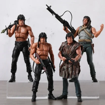 NECA First Blood John J Rambo Action Figure Model Toy Gift For Collection 1