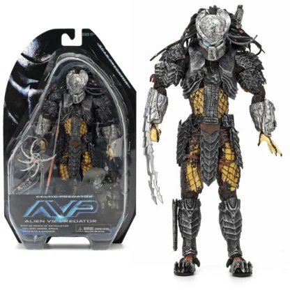 NECA AVP Alien vs. Predator Action Figure CelticPredator Scar Anime Figure Scar Predator Figure GK Statue Aliens Model Gifts 2