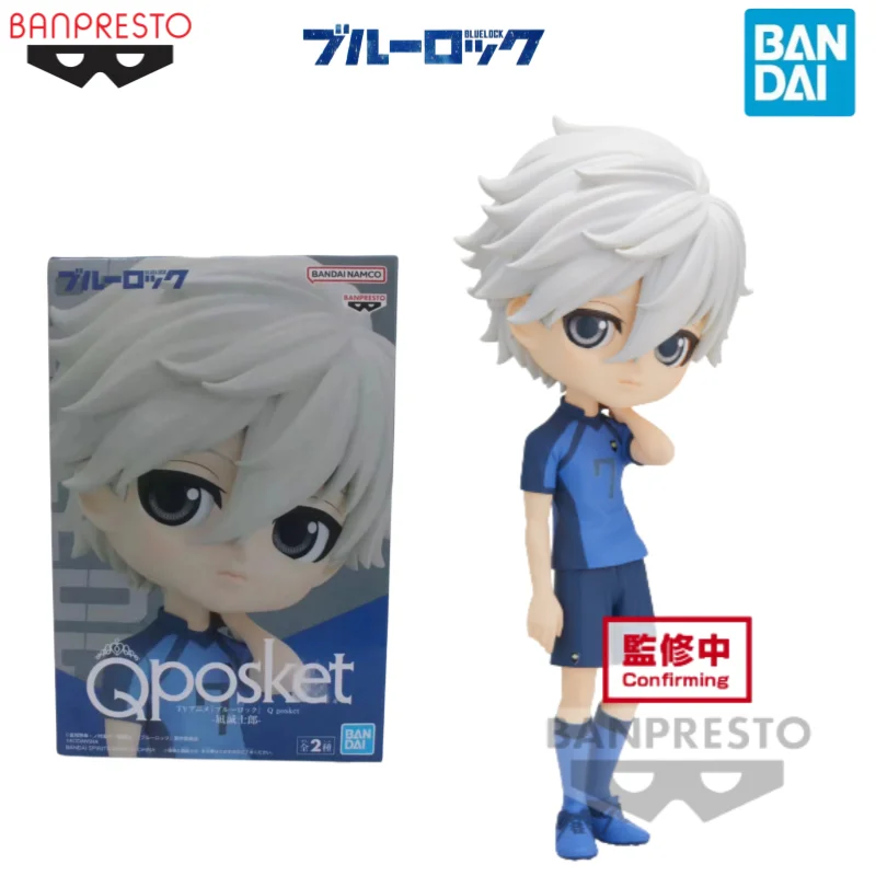 In Stock Original Bandai Q Posket BLUE LOCK Anime Figure Assembly Model Toys Collectible Model Ornaments Gifts For Children