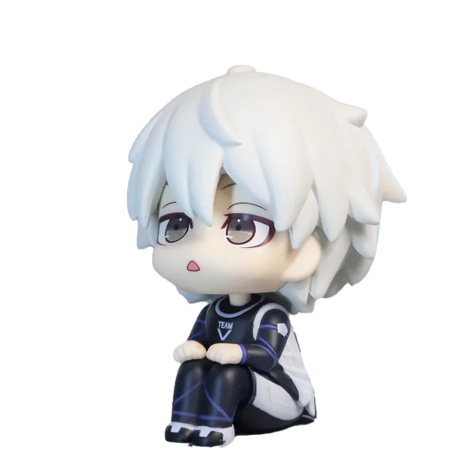 BLUE LOCK Action Figures Isagi Yoichi Bachira Meguru Anime Figure Q Version Figurine PVC Collectible Model Kids Doll Toys Gifts