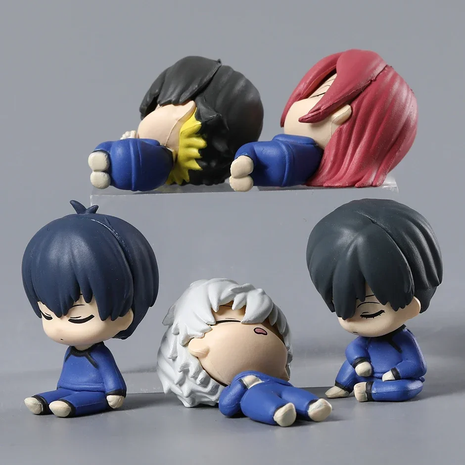 Set BLUE LOCK Sleeping Isagi Yoichi Bachira Meguru Chigiri Hyoma Nagi Seishiro Rin Itoshi Figure Toys Model Dolls Best Gifts