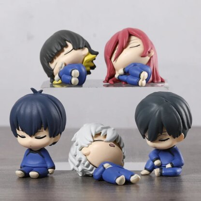 Set BLUE LOCK Sleeping Isagi Yoichi Bachira Meguru Chigiri Hyoma Nagi Seishiro Rin Itoshi Figure Toys Model Dolls Best Gifts - Image 4