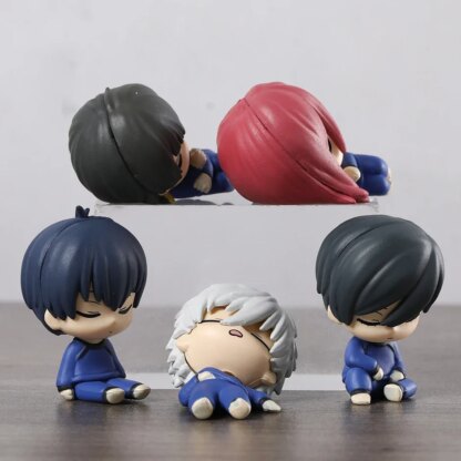 Set BLUE LOCK Sleeping Isagi Yoichi Bachira Meguru Chigiri Hyoma Nagi Seishiro Rin Itoshi Figure Toys Model Dolls Best Gifts - Image 5