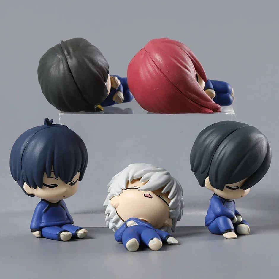 Set BLUE LOCK Sleeping Isagi Yoichi Bachira Meguru Chigiri Hyoma Nagi Seishiro Rin Itoshi Figure Toys Model Dolls Best Gifts